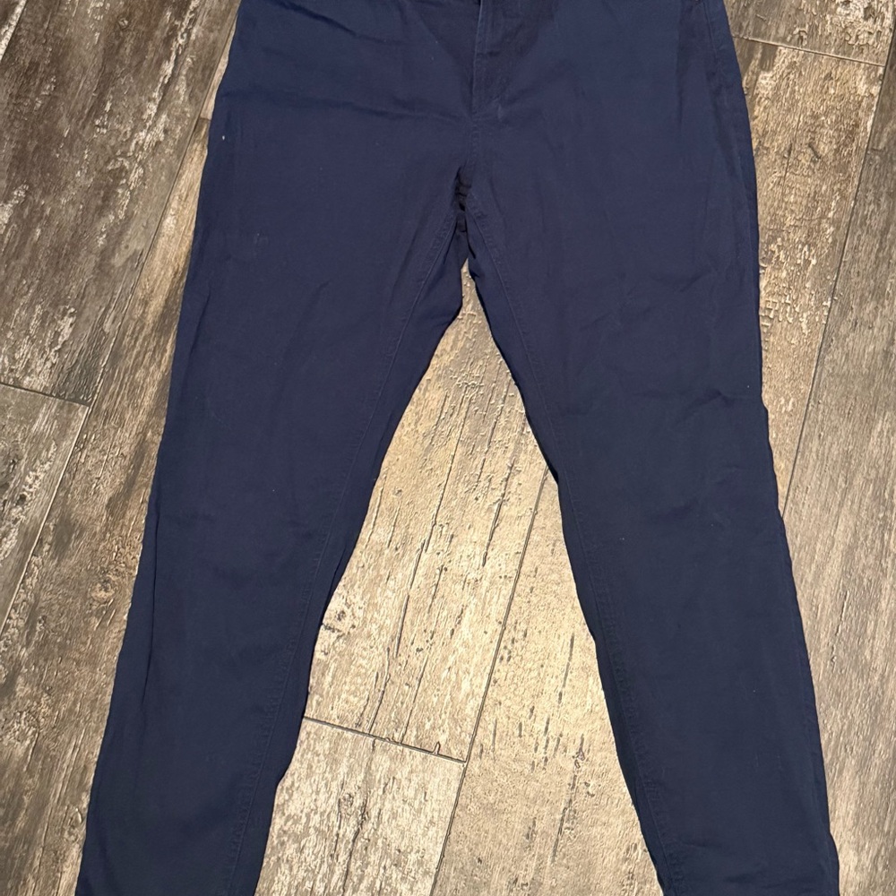 L.L. Bean Women's Navy Straight Leg Pants